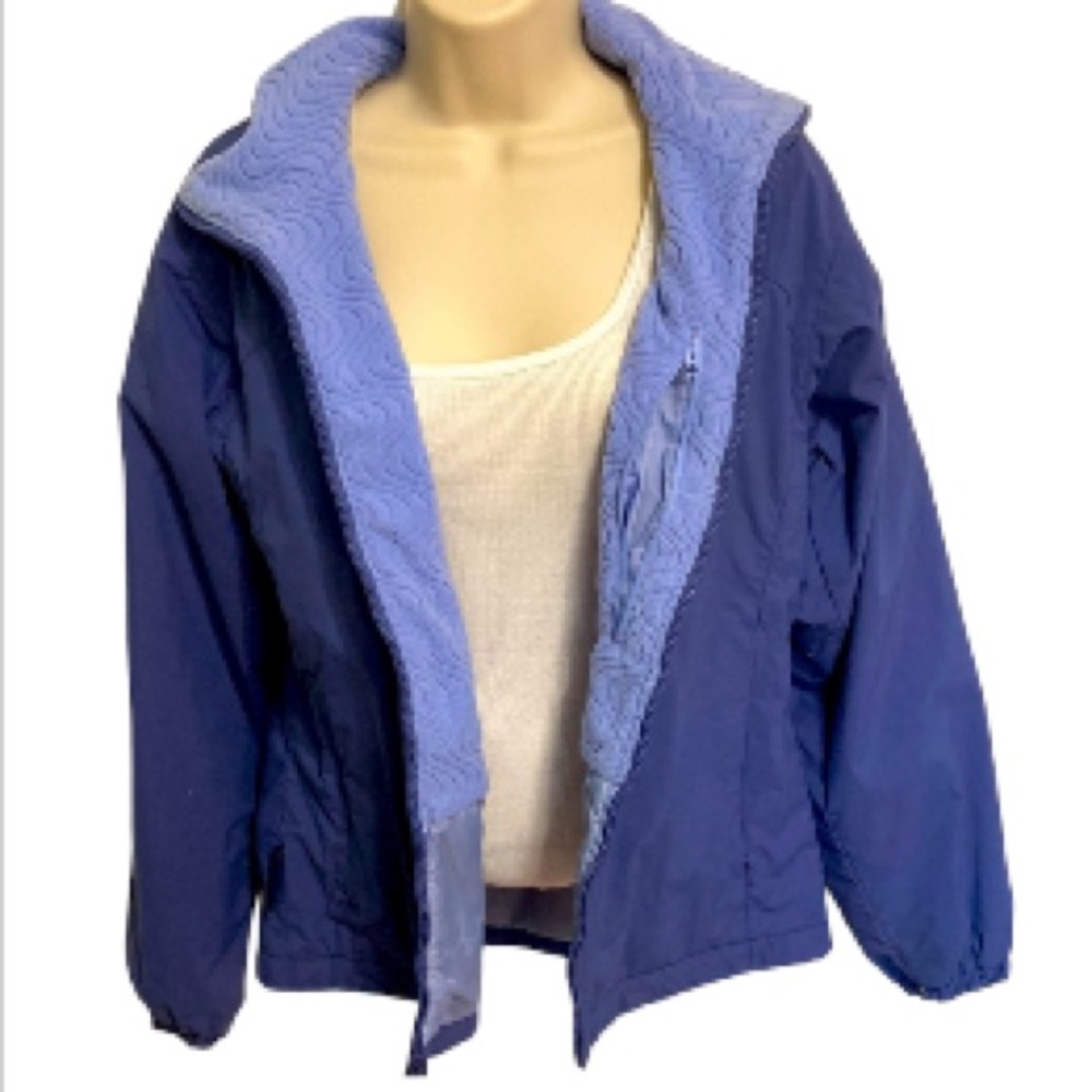 COLUMBIA Core Interchange Blue Purple Full Zip Jacket Womens Medium